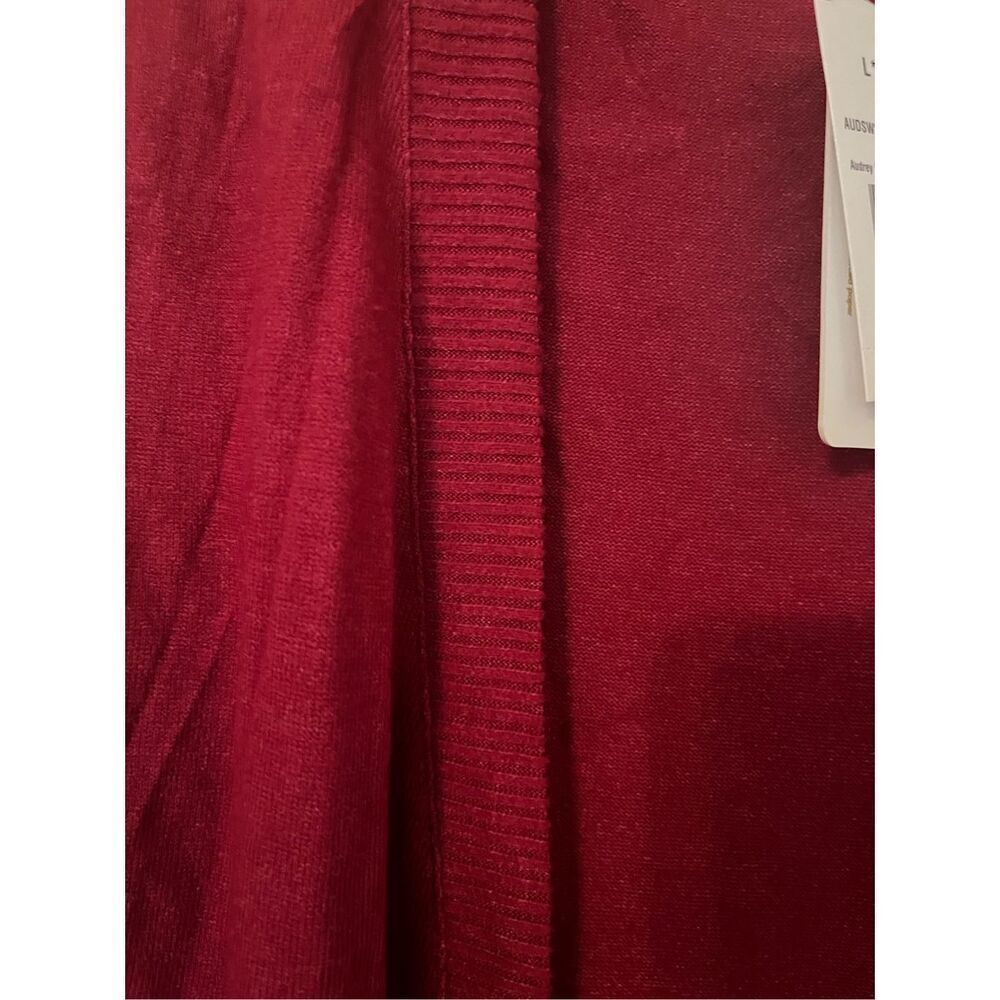 NWT L*Space Womens Sweater Audrey Duster Cabernet - Picture 5 of 7